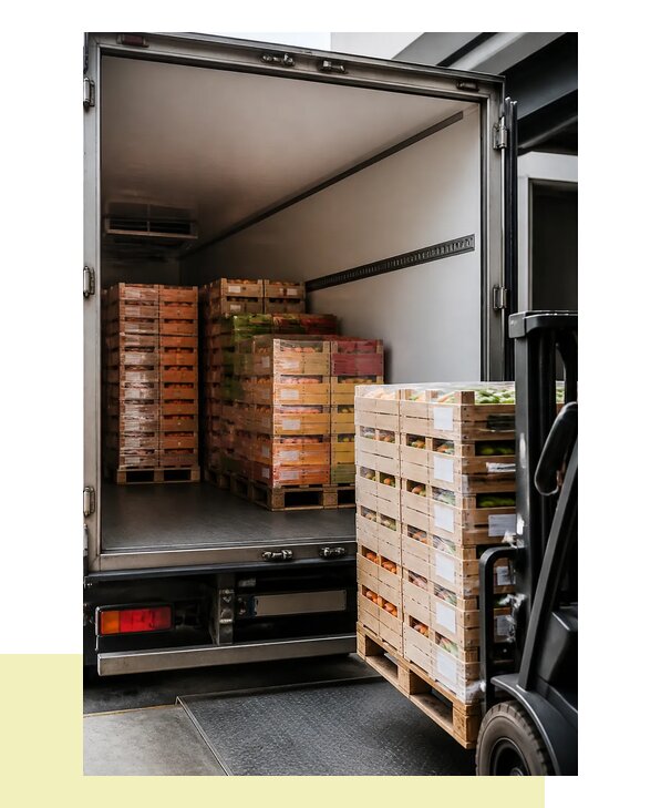 Перевозка сельхозпродукции на паллетах с доставкой в Котлас
